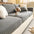 Vertical Stripe Corduroy Anti-Scratch Stretch Full-Cover Couch Cover