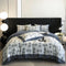 Colorful Geometric Ultra-Soft Brushed Cotton Button Bed Sheet Set