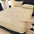 Baroque Style Embossed Warm Milk Velvet Fitted Sheet Mattress Cover
