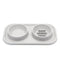 Silicone Dual Bowl Slow Feeder Pet Bowl
