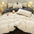 Striped Two-Tone Polyester Comfort Duvet Cover Bed Sheet Set