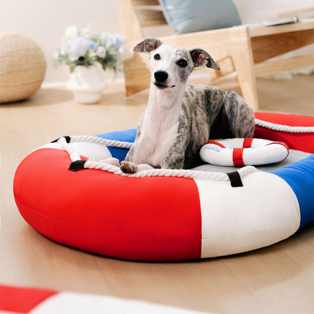 Summer Cooling Waterproof Boat-Shaped Pet Bed with Pillow – Chill Raft