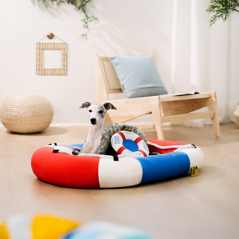 Summer Cooling Waterproof Boat-Shaped Pet Bed with Pillow – Chill Raft