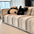 Trendy Striped Chenille Breathable Sofa protection Couch Cover