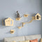 Wooden Cat Furniture Wall-Mounted Cat Climber Shelves with Condo Set