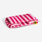 Trendy Striped Faux Lambswool Double Layer Dog & Cat Sofa Bed
