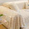 Solid Colour Fleece Furniture Protector Couch Cover