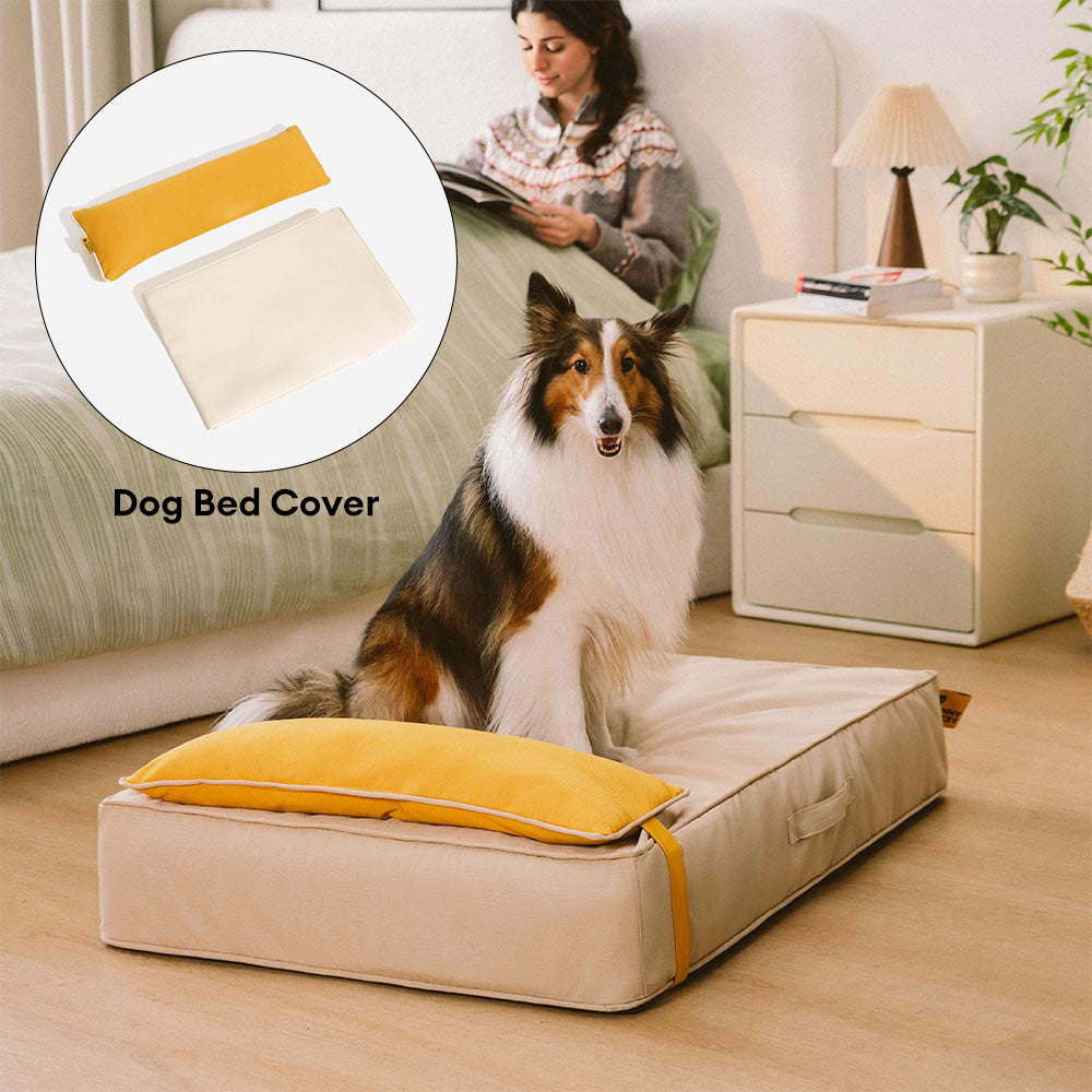 Colorblock Waterproof Removable Dog Bed Cover and Pillow Set - Everdream