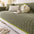 Cozy Quilted Grid Corduroy Thickened Anti-Slip Couch Cover