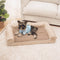 Faux Fleece & Suede Full Support Orthopedic Dog Bed