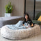 Luxury Super Large Human Dog Bed With Super Soft Pet Throw Blanket